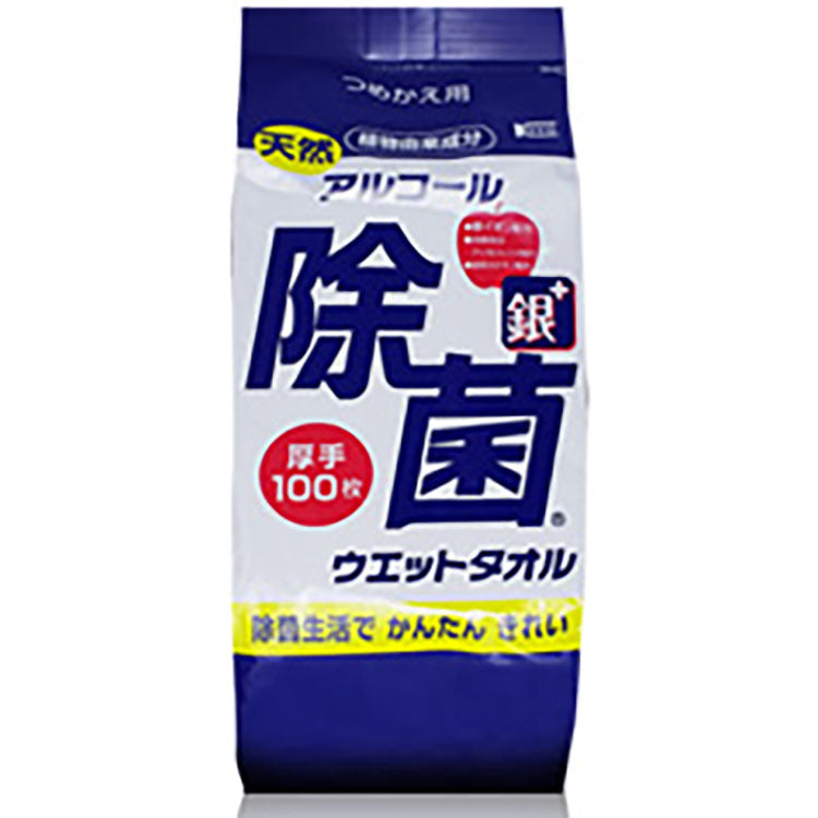 天然アルコール除菌ウエットタオル詰替用(100枚入)