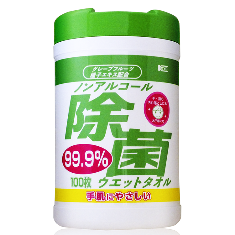 ノンアルコール除菌ウエットボトル(100枚入)