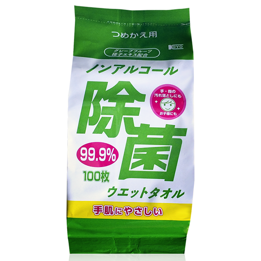ノンアルコール除菌 ウエット詰替用（100枚入）