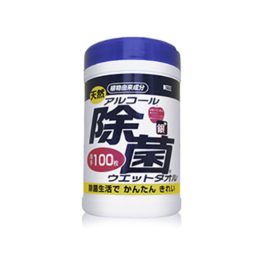 天然アルコール除菌ウエットタオルボトルタイプ （100枚入）